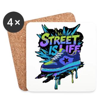 Streetwear Sneakers - Coasters (set of 4) - white - Front