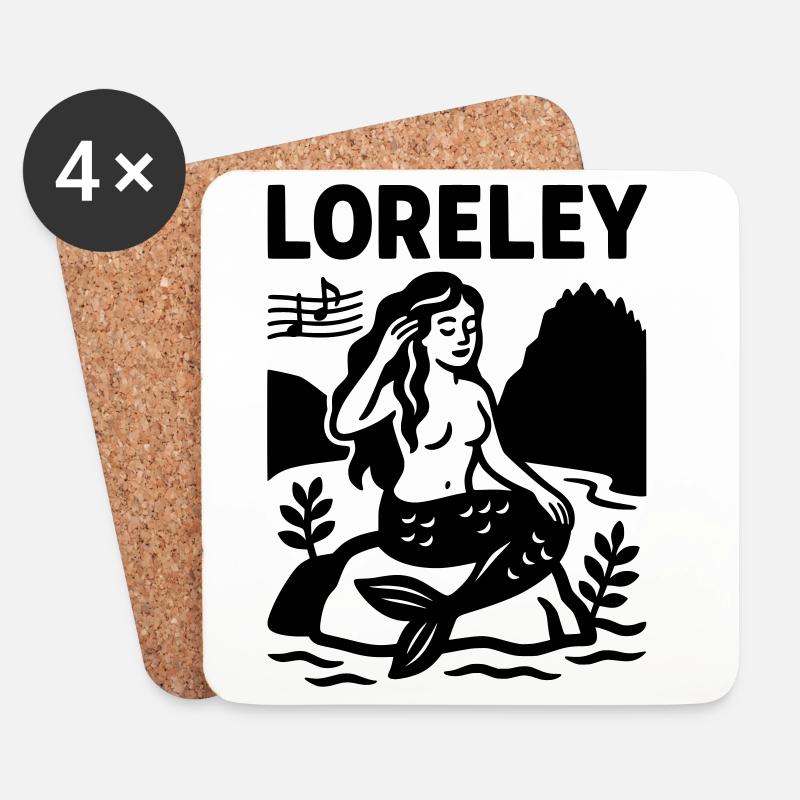 loreley - Untersetzer (4er-Set) - Weiß