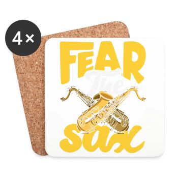 Saxophone - Coasters (set of 4) - white - Front