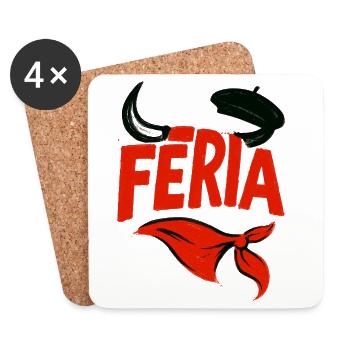 Feria - Basque Country - Coasters (set of 4) - white - Front
