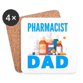 Apotheker Pharmazeutisch-technischer - Untersetzer (4er-Set) - Weiß - Vorne