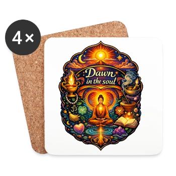 Dawn in the soul - Coasters (set of 4) - white - Front