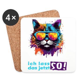 Mir egal! Ich lass das jetzt so!  - Untersetzer (4er-Set) - Weiß - Vorne
