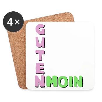 Good morning - Coasters (set of 4) - white - Front
