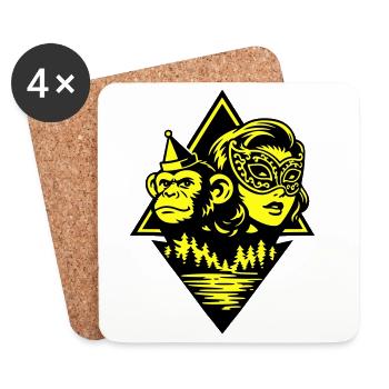 Pulp Duo - Untersetzer (4er-Set) - Weiß - Vorne