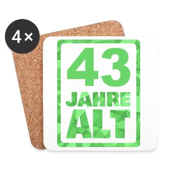 Alt 43 - Untersetzer (4er-Set) - Weiß - Vorne