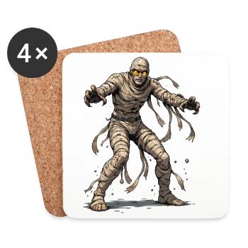 Mummy Comic - Coasters (set of 4) - white - Front