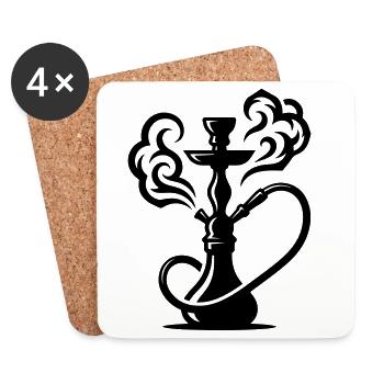 Hookah - Coasters (set of 4) - white - Front