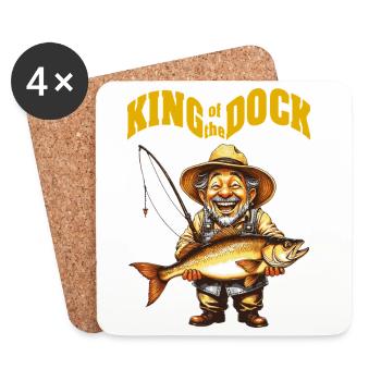 KingOTD - Dessous de verre (lot de 4) - blanc - Devant