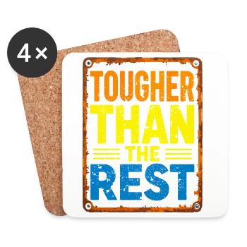 Tougher Than the Rest - Untersetzer (4er-Set) - Weiß - Vorne