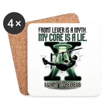 Calisthenics Space - Coasters (set of 4) - white - Front