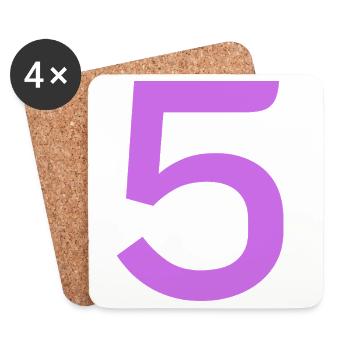 5 - Coasters (set of 4) - white - Front