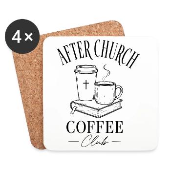 Church Coffee - Untersetzer (4er-Set) - Weiß - Vorne