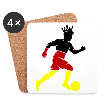 Footballers Germany Champion - Coasters (set of 4) - white - Front