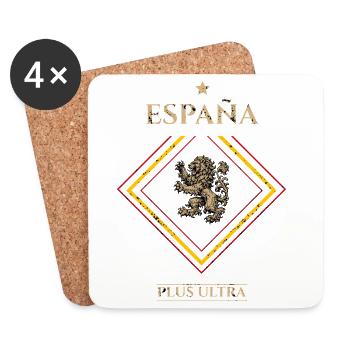 Espagne  vintage-Plus loin - Dessous de verre (lot de 4) - blanc - Devant