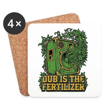 Dub Reggae Garden - Dessous de verre (lot de 4) - blanc - Devant