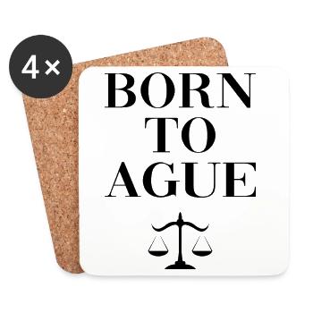 Avocat avocat Avocat Cool Dicton - Dessous de verre (lot de 4) - blanc - Devant