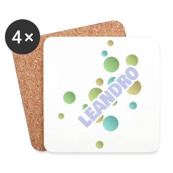 Student Leandro - Coasters (set of 4) - white - Front