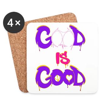 Good_is_good - Dessous de verre (lot de 4) - blanc - Devant