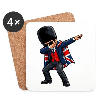 Dabbing Brite - Untersetzer (4er-Set) - Weiß - Vorne