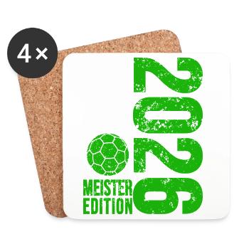Handball Champion Shirt 2026, Green, green Edition - Coasters (set of 4) - white - Front
