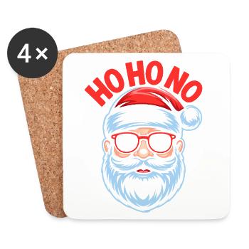 Ho Ho No Design - Coasters (set of 4) - white - Front