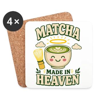 Matcha Made in Heaven - Coasters (set of 4) - white - Front