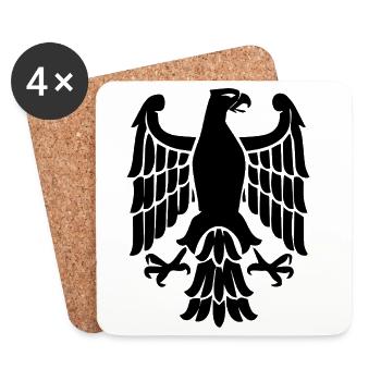 Eagle - Coasters (set of 4) - white - Front