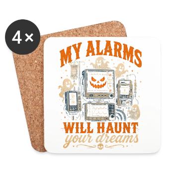 Nurse Nurse Halloween - Coasters (set of 4) - white - Front