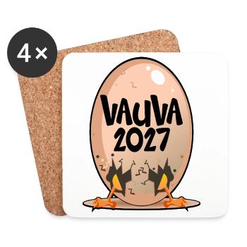 Baby 2027, Finnland - Untersetzer (4er-Set) - Weiß - Vorne
