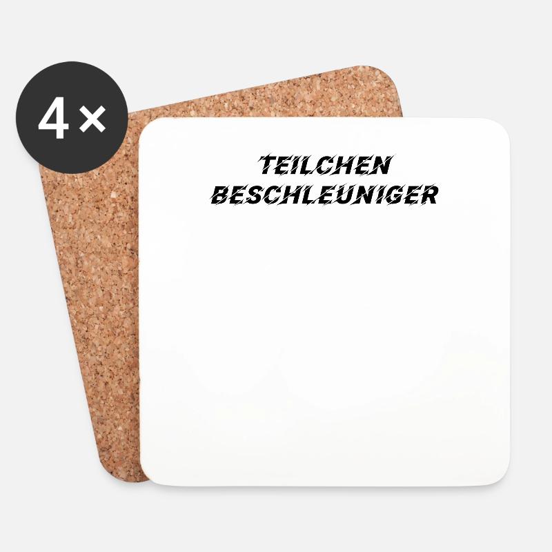 teilchenbeschleuniger Lichtgeschwindigkeit - Untersetzer (4er-Set) - Weiß