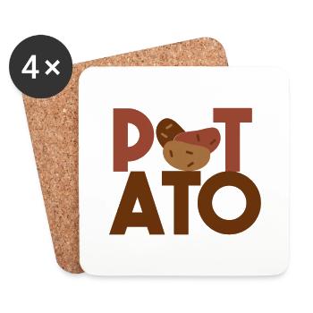 POTATOE - Untersetzer (4er-Set) - Weiß - Vorne