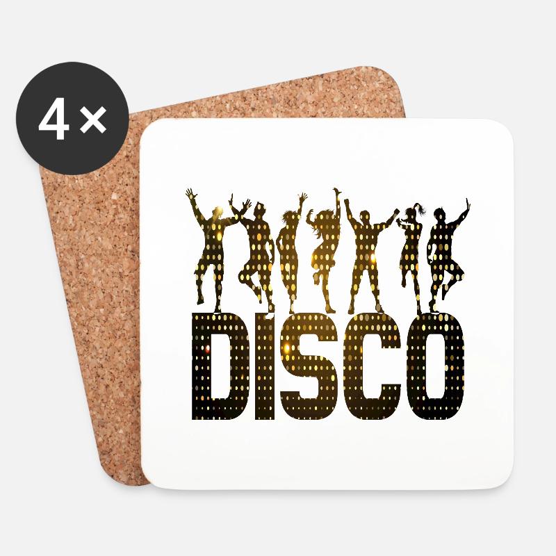 DISCO - Untersetzer (4er-Set) - Weiß