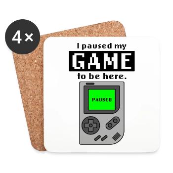 Gaming Gamers - Coasters (set of 4) - white - Front