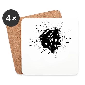 Cube - Coasters (set of 4) - white - Front