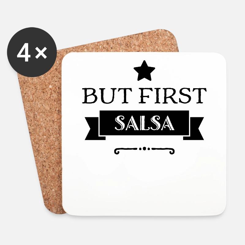Salsa - Untersetzer (4er-Set) - Weiß