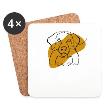 Labrador - Coasters (set of 4) - white - Front