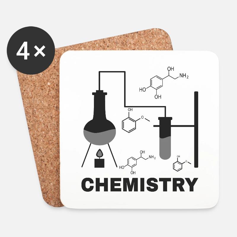Chemiker - Untersetzer (4er-Set) - Weiß