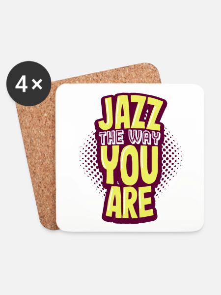Jazz - Untersetzer (4er-Set) - Weiß