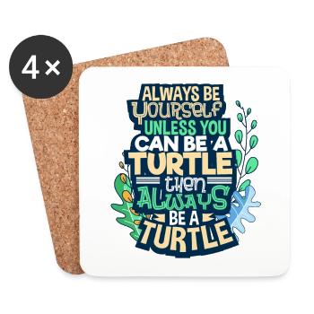 turtle - Coasters (set of 4) - white - Front