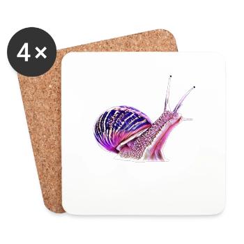 slug - Coasters (set of 4) - white - Front