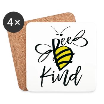 Bee Kind - Coasters (set of 4) - white - Front