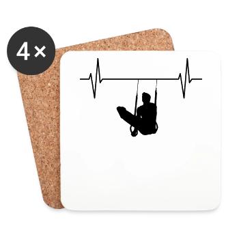 Wrestling Wrestling RingSport Gymnastics Gift - Coasters (set of 4) - white - Front