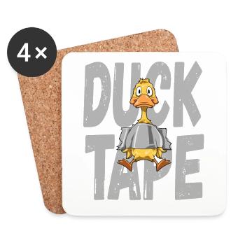 Duck Tape for Men and Women - Coasters (set of 4) - white - Front