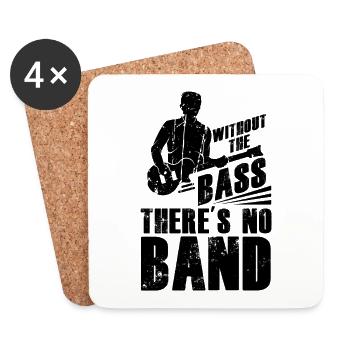 Musiker Music Guitarist Music Bass Player Bassist - Untersetzer (4er-Set) - Weiß - Vorne