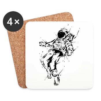 Astronaut - Coasters (set of 4) - white - Front