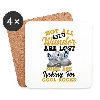 Einige Suchen Nach Cool Rocks Geology - Untersetzer (4er-Set) - Weiß - Vorne