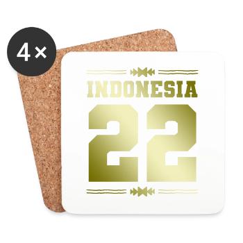 Indonesia 22 - Coasters (set of 4) - white - Front
