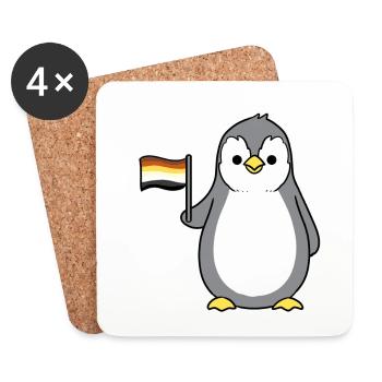 Penguin Gay Bear Pride - Coasters (set of 4) - white - Front