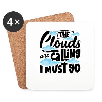 Cloud Watcher Meteorology Meteorologist Cloud - Coasters (set of 4) - white - Front